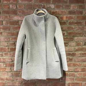 J. Crew City Coat Gray Sz 12